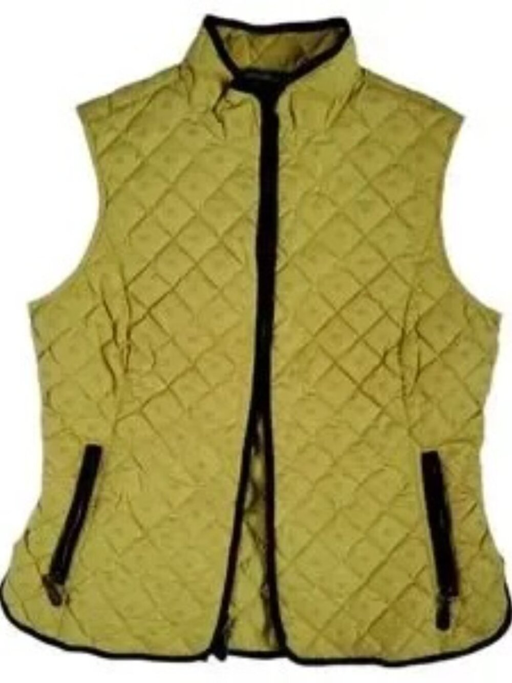 Eddie Bauer | Women's Vest | Lime Green Lightweight Down Quilted | Size Large